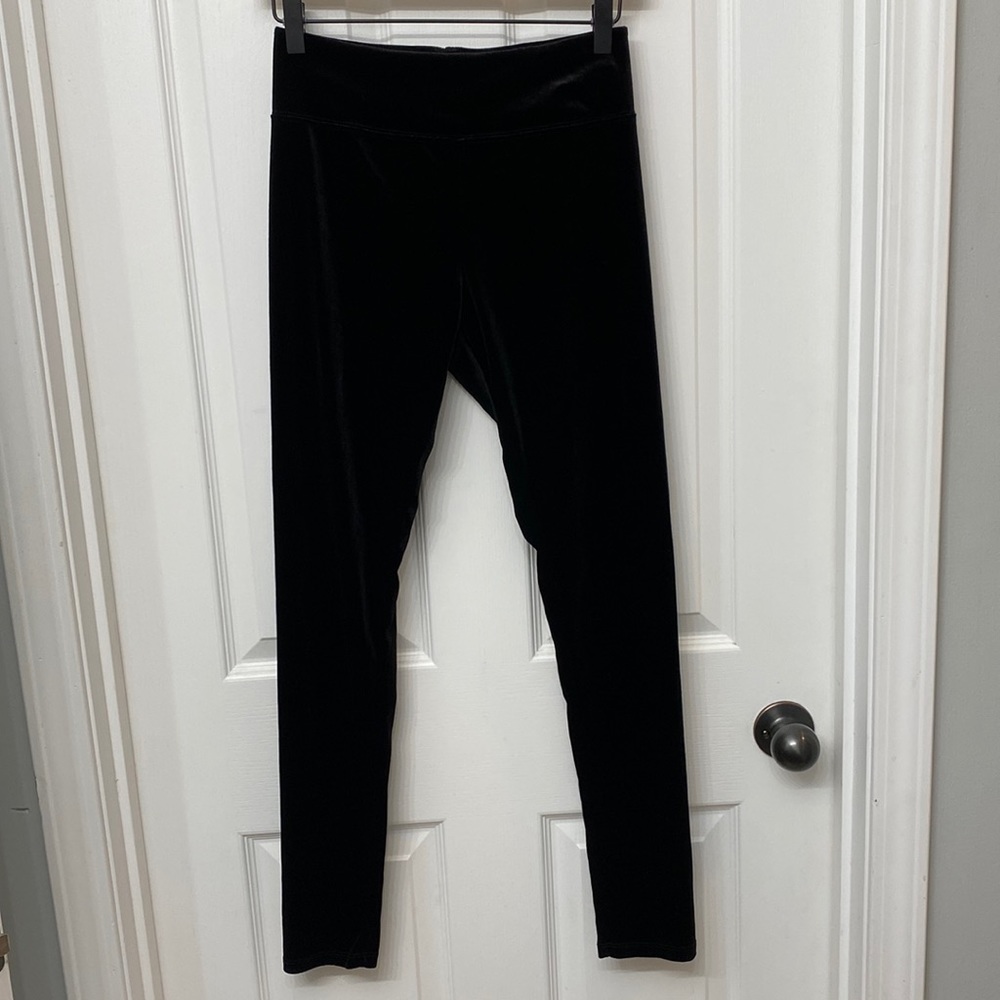 Garage Black Velvet Leggings